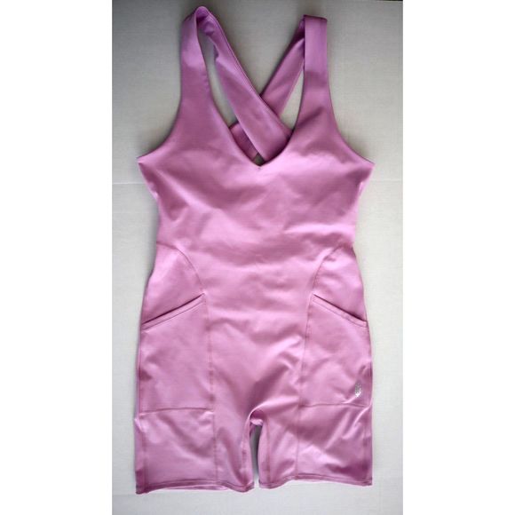 Free People Movement OB1652555 Women Sz L Lilac Purple Here On Out Shortsie - Picture 1 of 9